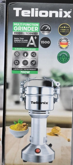 آسیاب حرفه‌ای تلیونیکس مدل TCG4103 ظرفیت 150 گرم