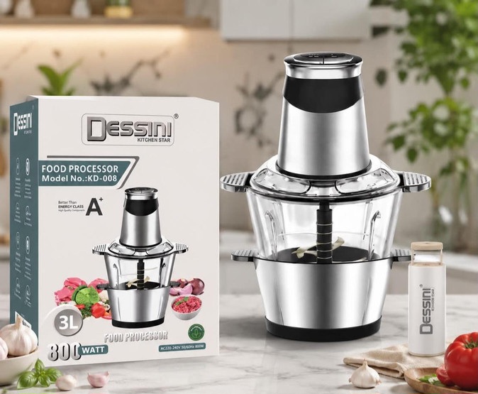 خردکن دوکاسه برند دسینی Dessini مدل KD-008 با گارانتی اصالت و سلامت کالا