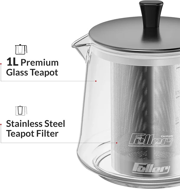 سماور برقی فلر آلمان مدل TS380 1500 وات Feller Germany Electric Samovar Tea Maker TS380