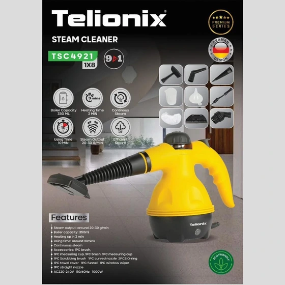 بخارشوی تلیونیکس مدل TSC4921 با سیستم بخار مداوم