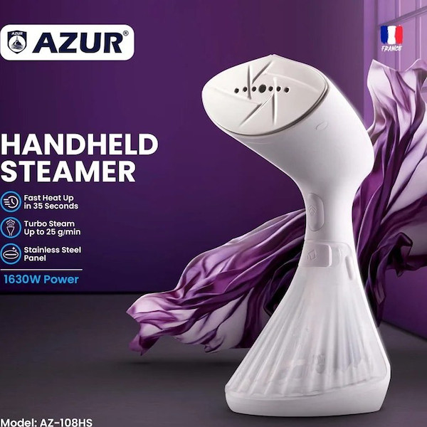 بخارگر دستی برند آزور AZUR مدل AZ-108HS ساخت فرانسه با 24 ماه گارانتی شرکتی