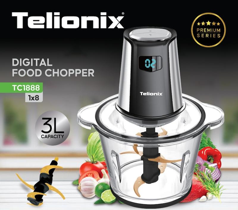 خرد کن حرفه ای 3 لیتری نمایشگر دار تلیونیکس مدل Telionix TC-1888 با ۱۸ ماه گارانتی شرکتی