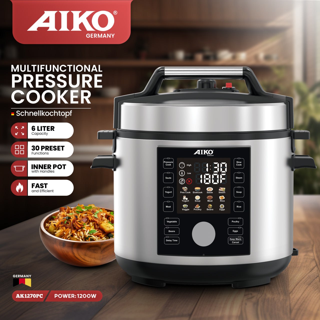 آیکو (AIKO) مولتی کوکر آیکو مدل AK1270PC