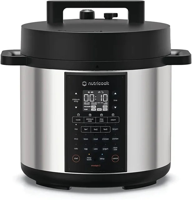 پلوپز مولتی‌کوکر نوتریکوک مدل SP330 8 لیتر SMART POT 3 Nutricook Smart Pot 3 12-in-1 SP330 pressure cooker