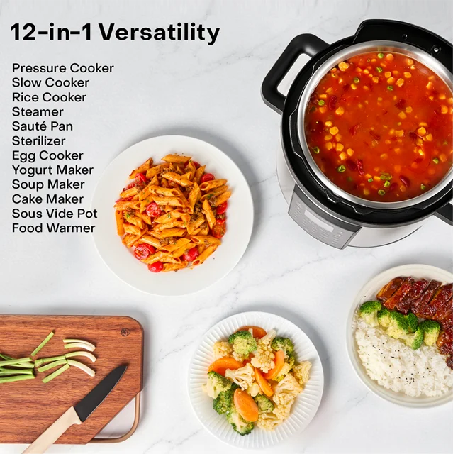پلوپز مولتیکوکر نوتریکوک مدل SP330 8 لیتر SMART POT 3 Nutricook Smart Pot 3 12-in-1 SP330 pressure cooker
