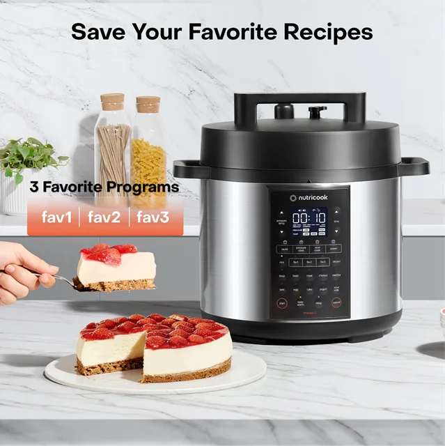 پلوپز مولتیکوکر نوتریکوک مدل SP330 8 لیتر SMART POT 3 Nutricook Smart Pot 3 12-in-1 SP330 pressure cooker