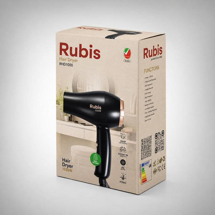 سشوار مسافرتی روبیس(Rubis),مدل RHD1000