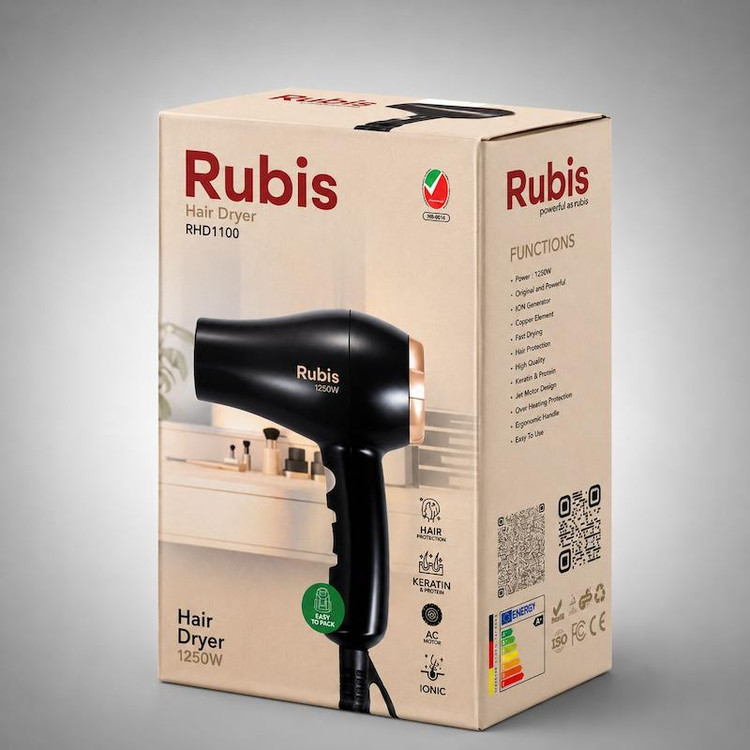 سشوار مسافرتی روبیس(Rubis),مدل RHD1100
