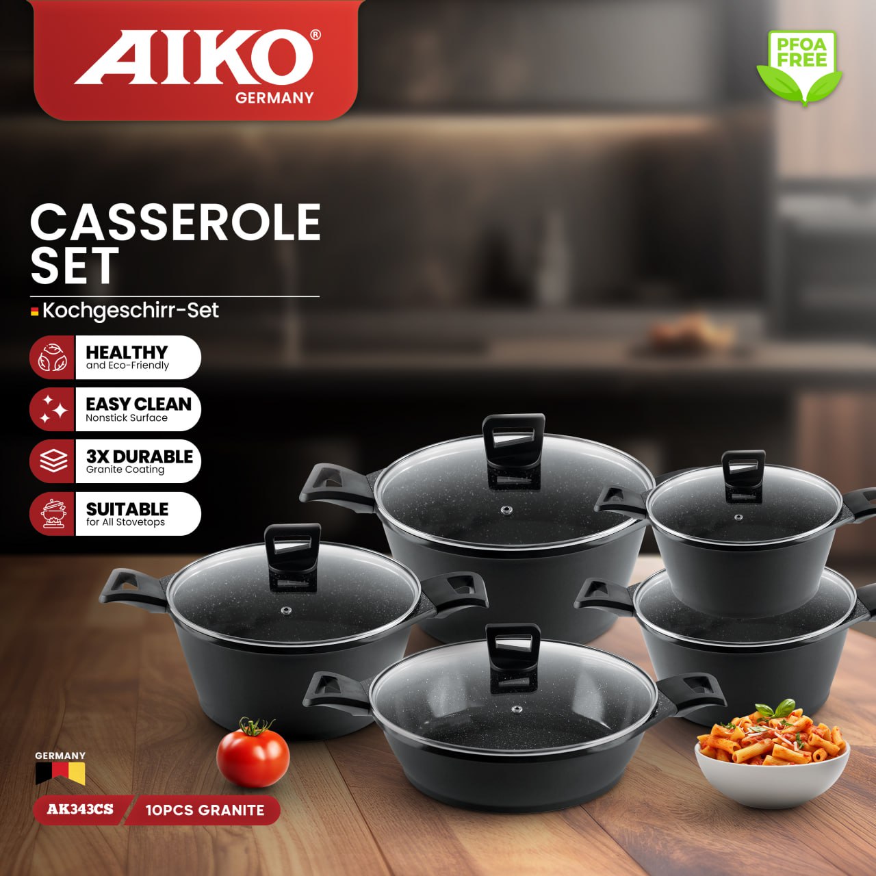 سرویس قابلمه آیکو مدل AK343CS