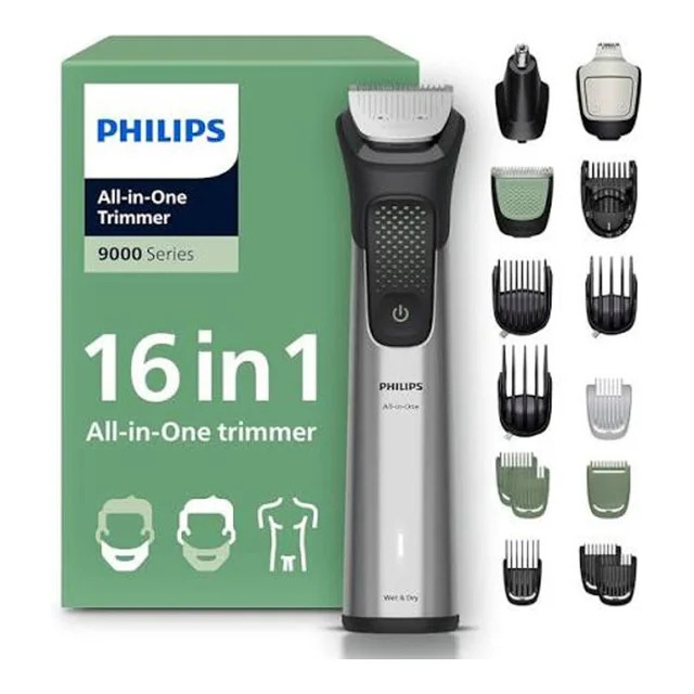 برند: فیلیپس ماشین اصلاح فیلیپس مدل MG9532/15 با ۱۶ ابزار و تکنولوژی برش مستقیم