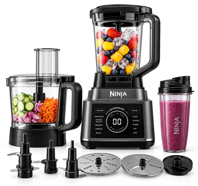 مخلوطکن و غذاساز چندکاره نینجا مدل TB401 با فناوری هوشمند BlendSense، توان ۱۲۰۰ وات